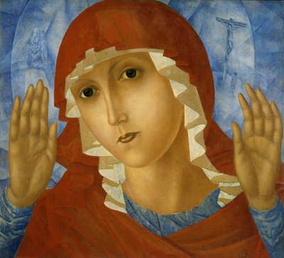 The Mother of God of Tenderness Towards Evil Hearts by Kuzma Petrov Vodkin